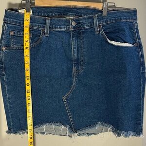 Levi's Brand New Blue Asymmetrical Mini Skirt